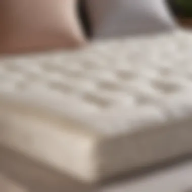 Saatva Organic Mattress Pad displayed on a bed showcasing its design and comfort