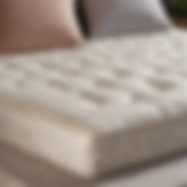 Saatva Organic Mattress Pad displayed on a bed showcasing its design and comfort