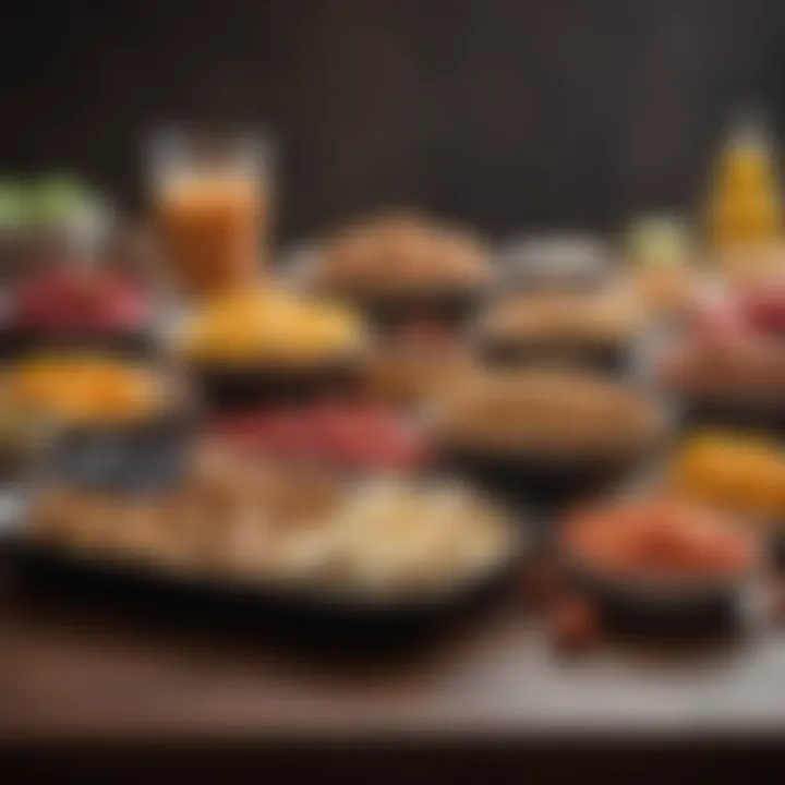 An assortment of healthy snacks arranged on a table