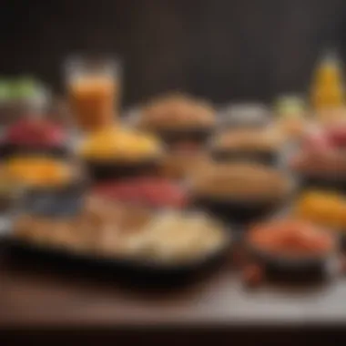 Healthy Snack Options An assortment of healthy snacks arranged on a table