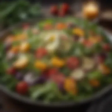 Nutritious Salad for Weight Loss A vibrant salad filled with fresh greens and colorful vegetables
