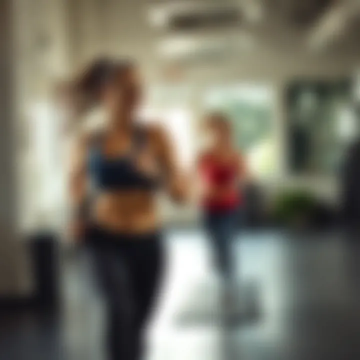 Engaging in a dynamic workout routine