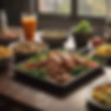 Strategic Meal Planning for Weight Management Healthy meal plan displayed on a table