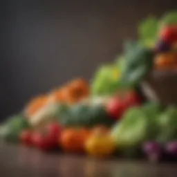 Colorful assortment of fresh vegetables
