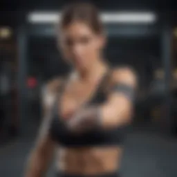 Dynamic exercise showcasing arm engagement