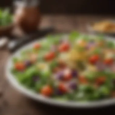 Nutrient-Rich Salad for Weight Loss Fresh salad with colorful vegetables