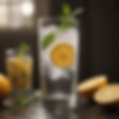 Hydrating beverage infused with herbs and citrus