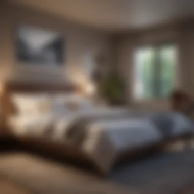 Peaceful Sleep Environment Tranquil bedroom setting conducive to sleep