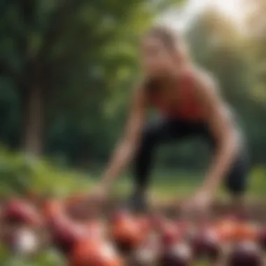 Enhancing Athletic Performance Naturally An athlete performing in a vibrant outdoor setting, embodying fitness and vitality