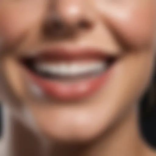 A bright smile showcasing white teeth