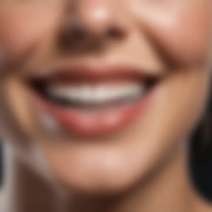 A bright smile showcasing white teeth