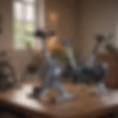 Comparison of Top Folding Exercise Bike Models Comparison of top folding exercise bike models on a table
