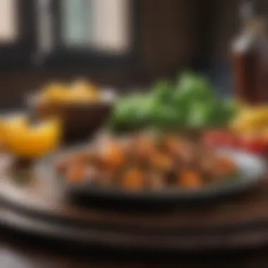 Nourishment After Fasting A balanced meal showcasing nutrient-dense foods post-fast