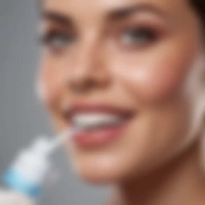 Close-up of a teeth whitening kit showcasing its ingredients