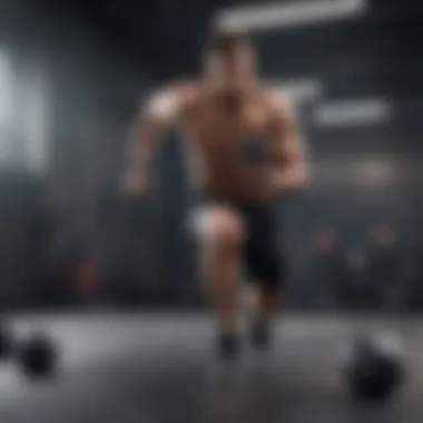 Dynamic Workout Session Dynamic workout session showcasing diverse exercises