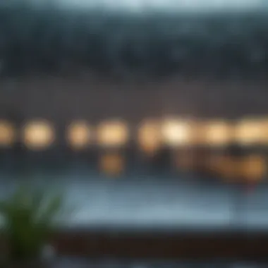 A close-up view of raindrops on a windowpane, symbolizing the mood associated with rainy days.