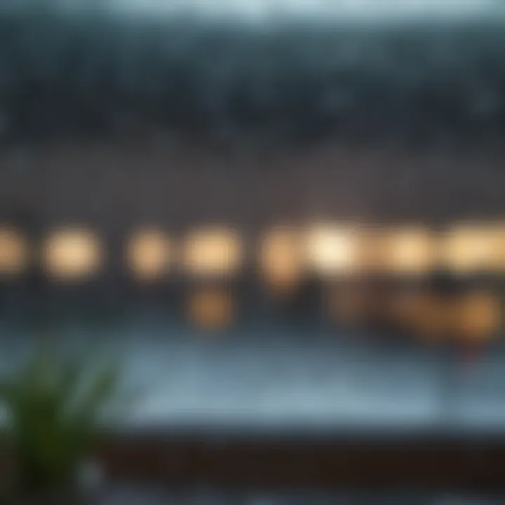 A close-up view of raindrops on a windowpane, symbolizing the mood associated with rainy days.