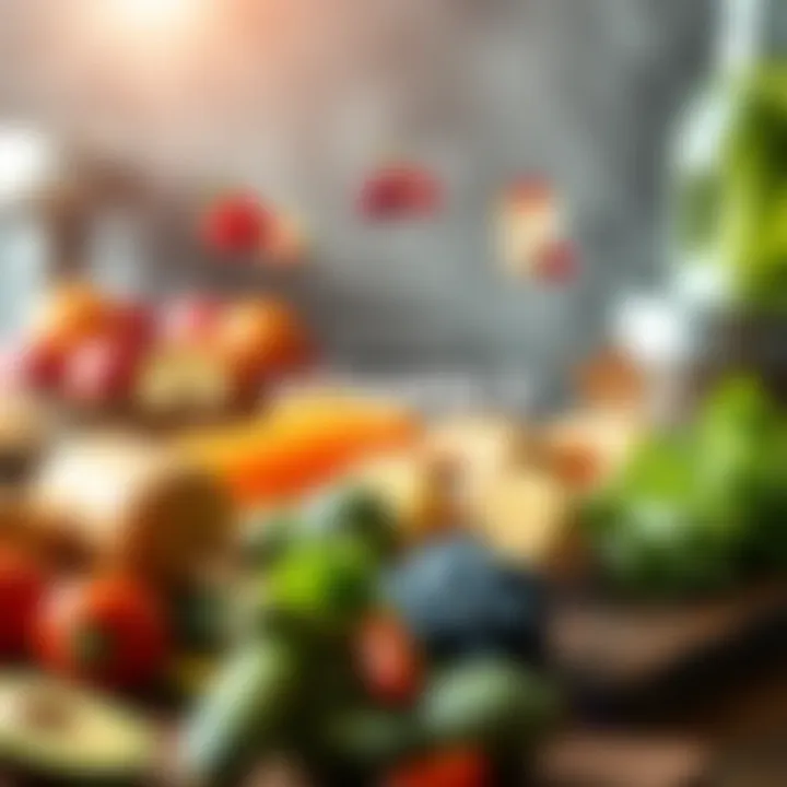 Diagram showcasing various food sources rich in Vitamin D