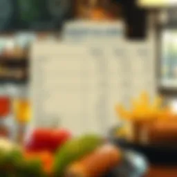 Visual representation of a profit and loss statement