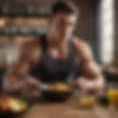 Pre-Workout Carbohydrate Meal An athlete enjoying a pre-workout carbohydrate meal