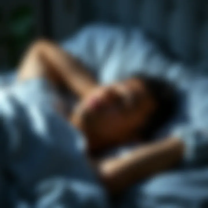 Person sleeping peacefully