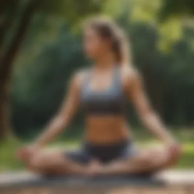 A serene outdoor setting for yoga, showcasing mental well-being and exercise