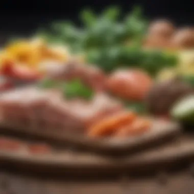 Fresh Low-Carb Ingredients A close-up of fresh, low-carb ingredients ideal for a keto diet.