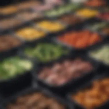 Organized Meal Prep Containers An organized meal prep container system for efficient keto planning.