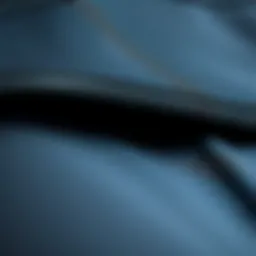 Close-up of the breathable mesh fabric showcasing its texture