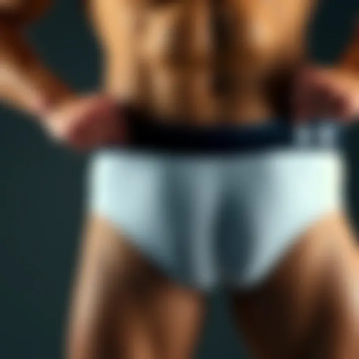 Model demonstrating the perfect fit and stretch of the Boxerjock