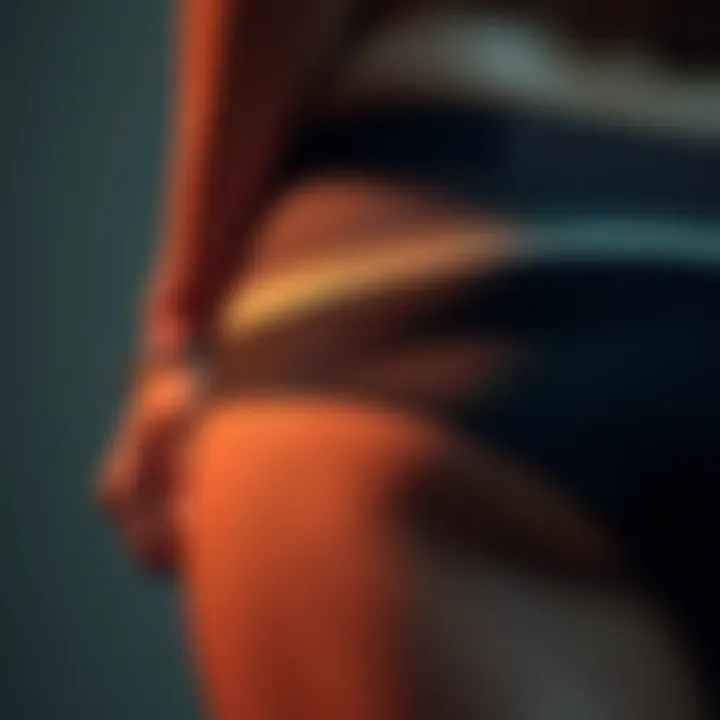 Detail shot of the functional waistband design