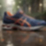 Showcase of Asics arch support walking shoes highlighting their unique design elements.