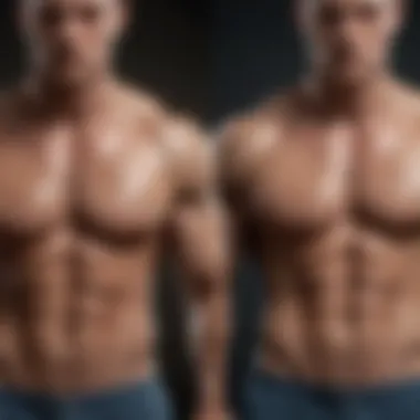 Comparing Muscle Mass and Water Retention Effects Graph comparing muscle mass and water retention