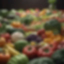 A close-up of fresh produce, highlighting the importance of food safety.