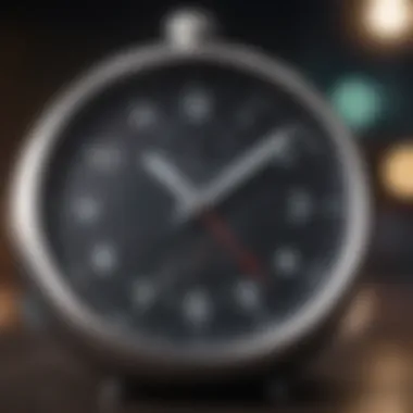 Close-up of a clock showing late hours