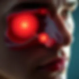 Illustration of nasal anatomy highlighting congestion points