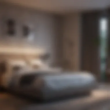 A serene bedroom environment promoting good sleep hygiene