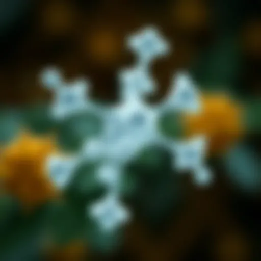 Molecular Structure of Campho Phenique Illustration depicting the molecular structure of Campho Phenique