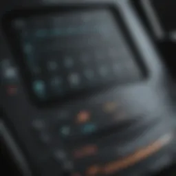 A close-up view of the elliptical machine's console displaying workout metrics.