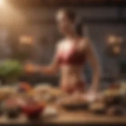 Diagram illustrating carbohydrate metabolism in the body