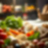 Illustration depicting prebiotics and their sources