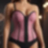 A waist trainer displayed on a mannequin showcasing its design and fit.