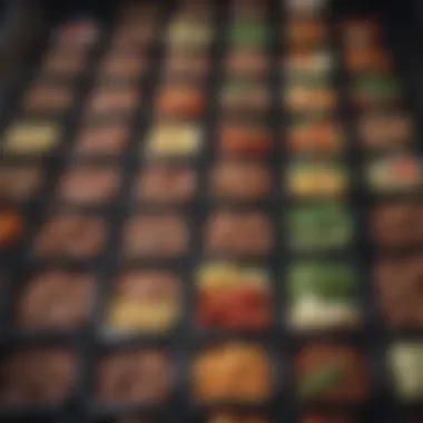 Meal Prep for Keto Success Well-organized meal prep containers filled with keto dishes