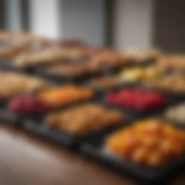 A selection of various healthy snacks displayed creatively