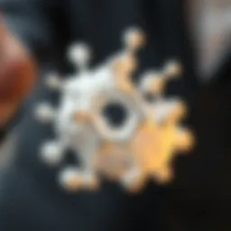 Chemical structure of zinc oxide