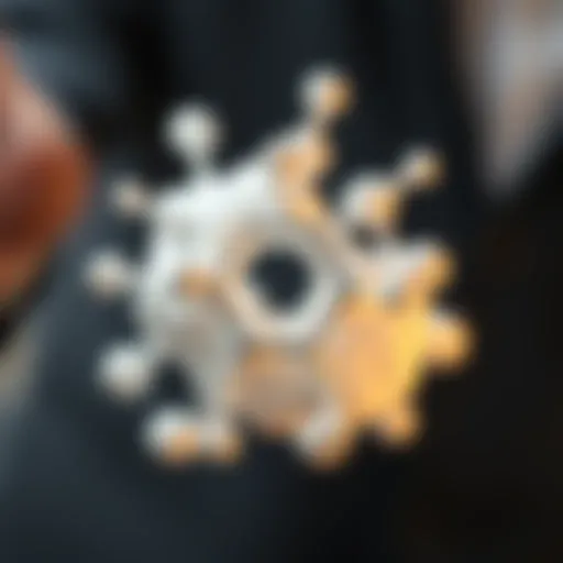 Chemical structure of zinc oxide