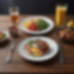 Balanced meal plate illustrating the Zone Bar Diet concept